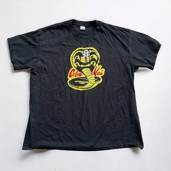 Cobra Kai black cotton short sleeve tee size XXL - Picture 1 of 2